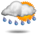 Predpoveď: Showery, becoming less settled